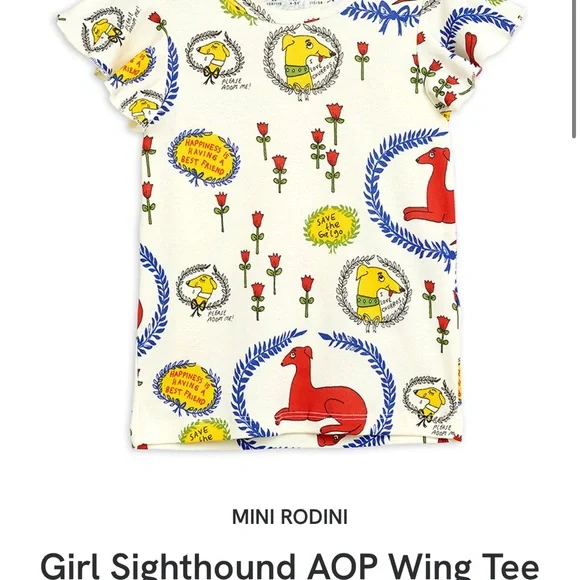 Mini Rodini organic “Save the Galgo" top - Picture 4 of 10